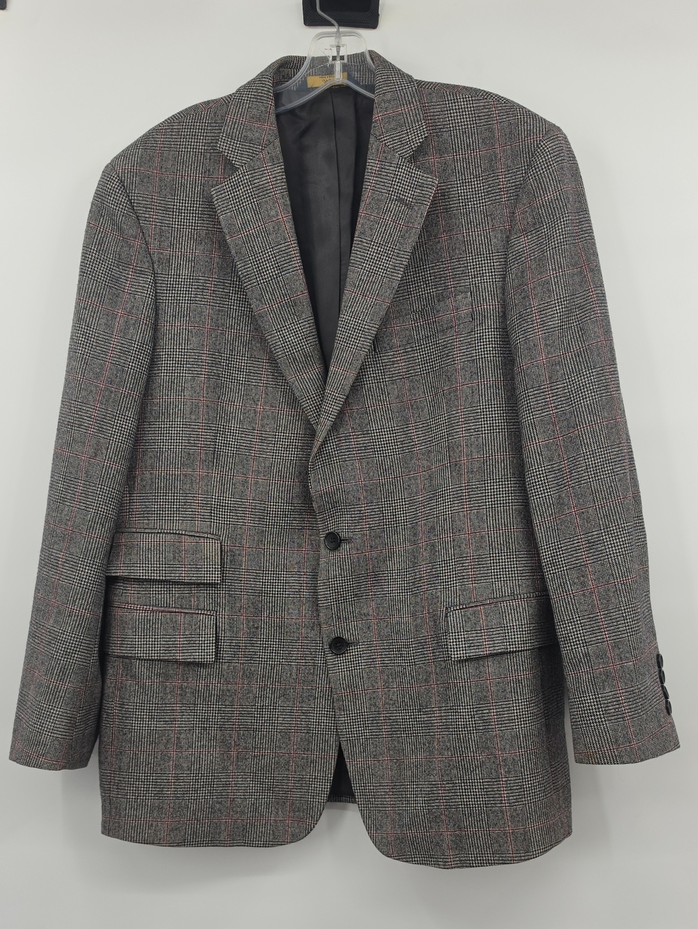 Brooks Brothers Regent Fit Men's Grey Plaid Blazer Size 42 Regular
